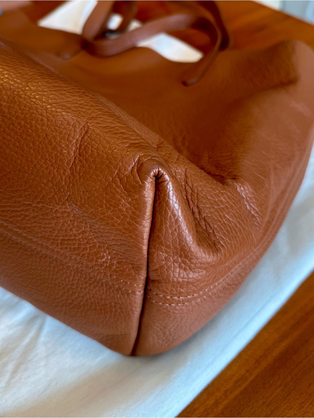 Cuyana Classic Structured Tote in Caramel - Picture 8 of 14